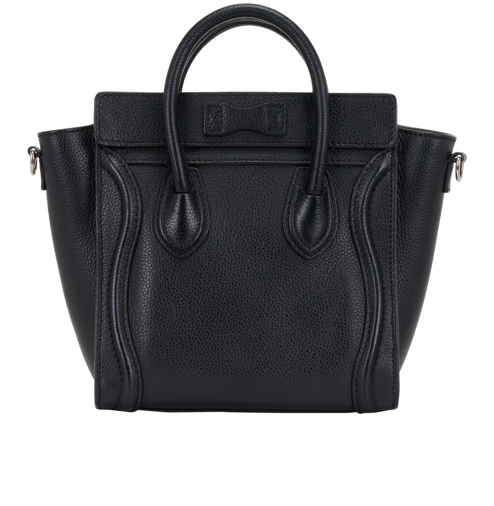 Nano Luggage Tote, &pound;1,400, Handbags, Black, Leather, Back view